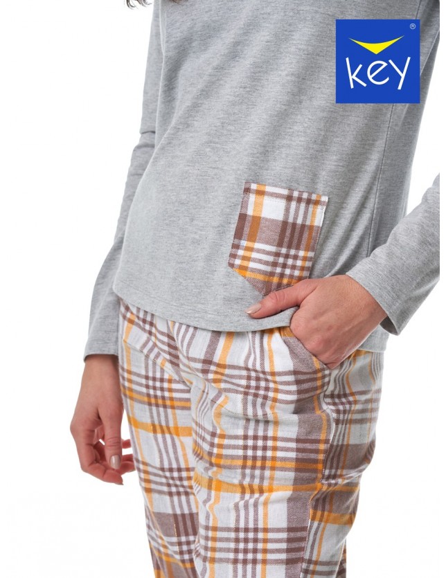 Flanel női pizsama Key LNS 458 B23 S-XL