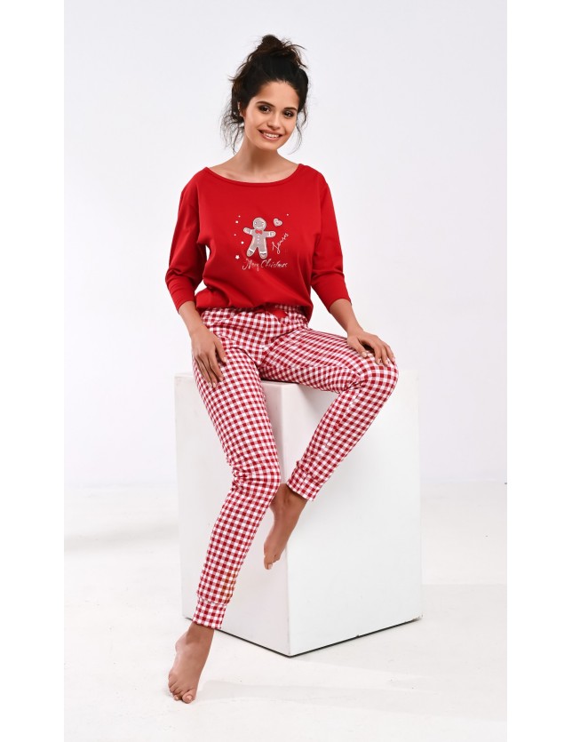 Női pizsama szett Sensis Christmas Cookie 3/4 S-XL