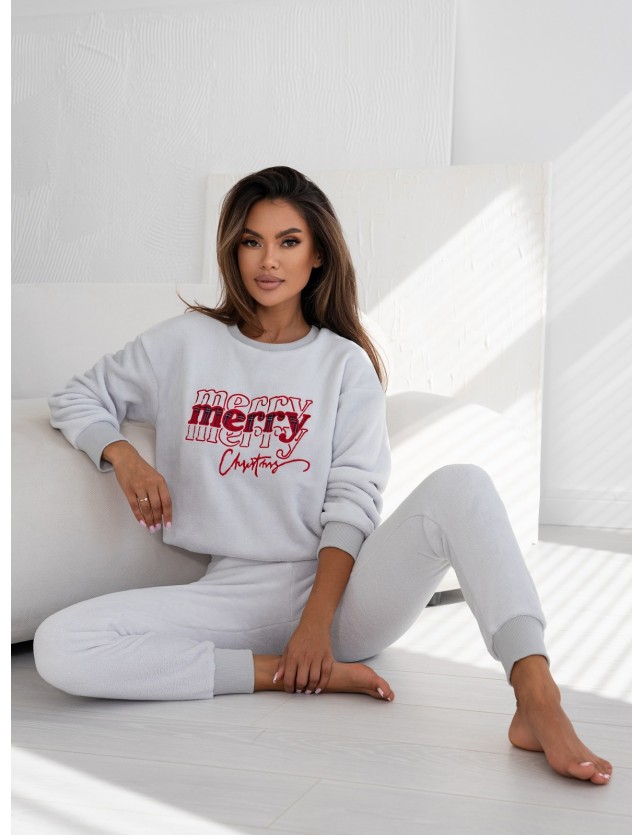 Meleg női pizsama Sensis Graciana Soft dł/r Christmas S-XL