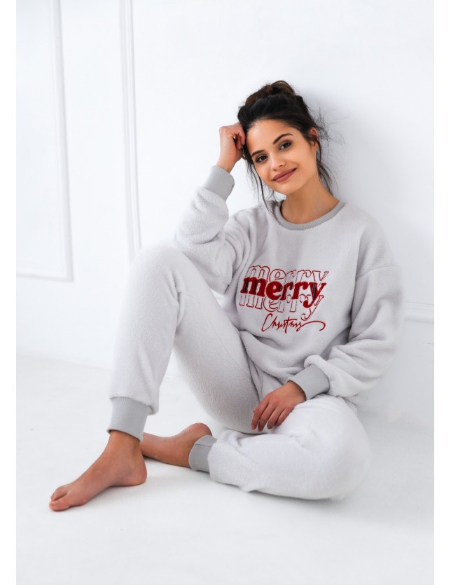 Meleg női pizsama Sensis Graciana Soft dł/r Christmas S-XL