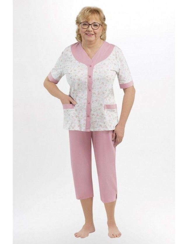 Gombos női pizsama Honorata 211 kr/r M-2XL