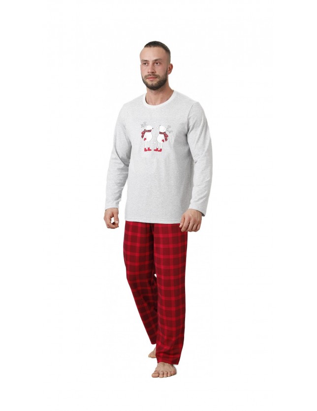 Karácsonyi férfi pizsama 838 Wiktor dł/r M-2XL