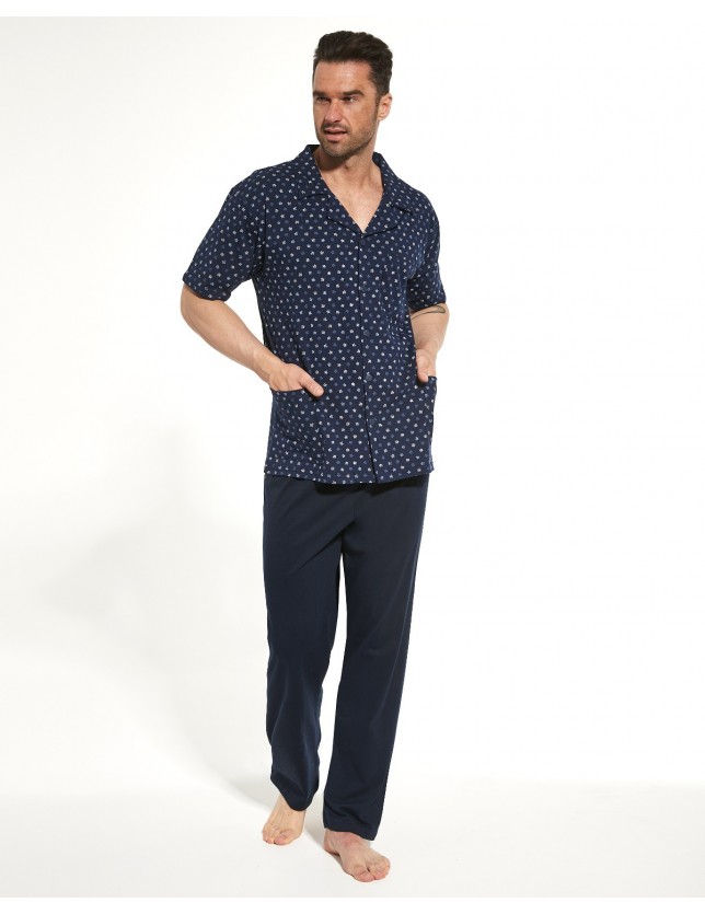 Nagyméretű gombos férfi pizsama 318/47 kr/r M-2XL